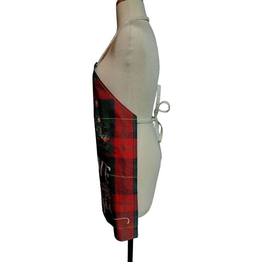 Two Christmas Holiday Aprons Like New Condition